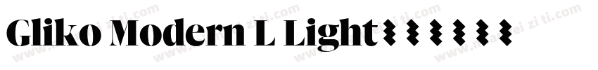 Gliko Modern L Light字体转换